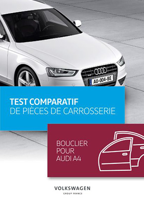 Test comparatif de pièces de carrosserie - Bouclier pour Audi A4