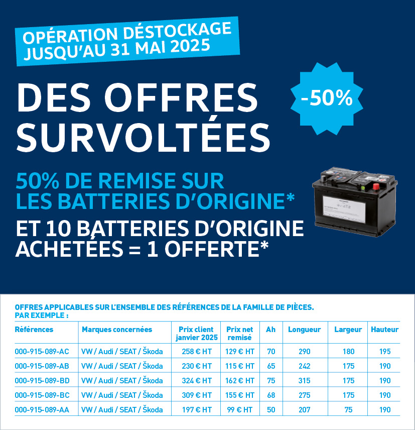 Déstockage - Batteries
